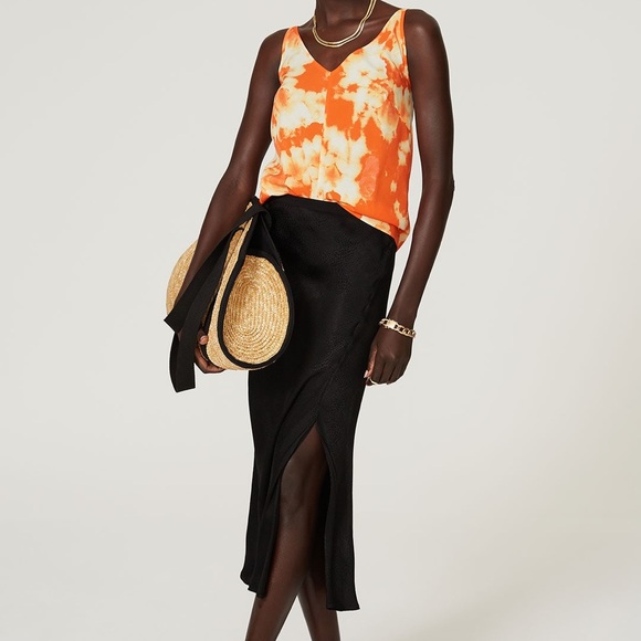 Thakoon Collective Orange Tie Dye Slip Tank - Size 6 - Picture 6 of 9
